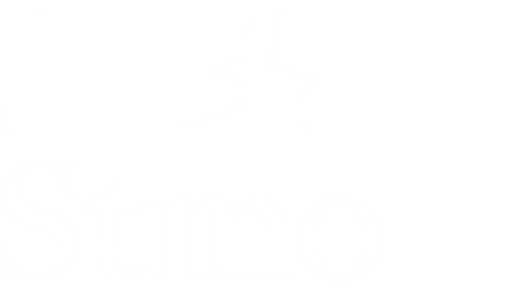Logo da Stmo em versão branca alinhada a esquerda